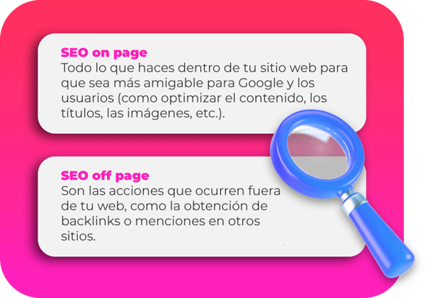 SEO on page y SEO off page