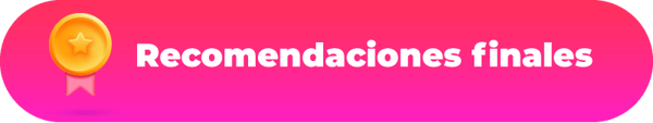 Recomendaciones finales
