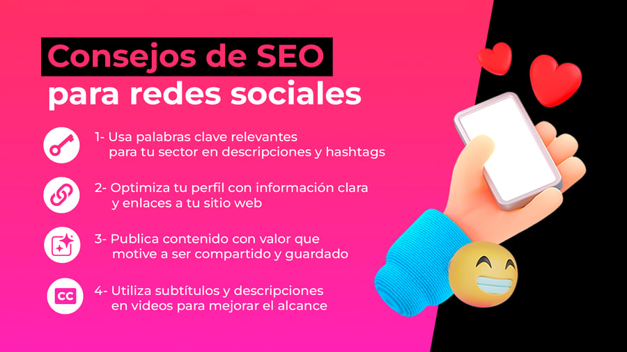 Consejos de SEO para redes sociales