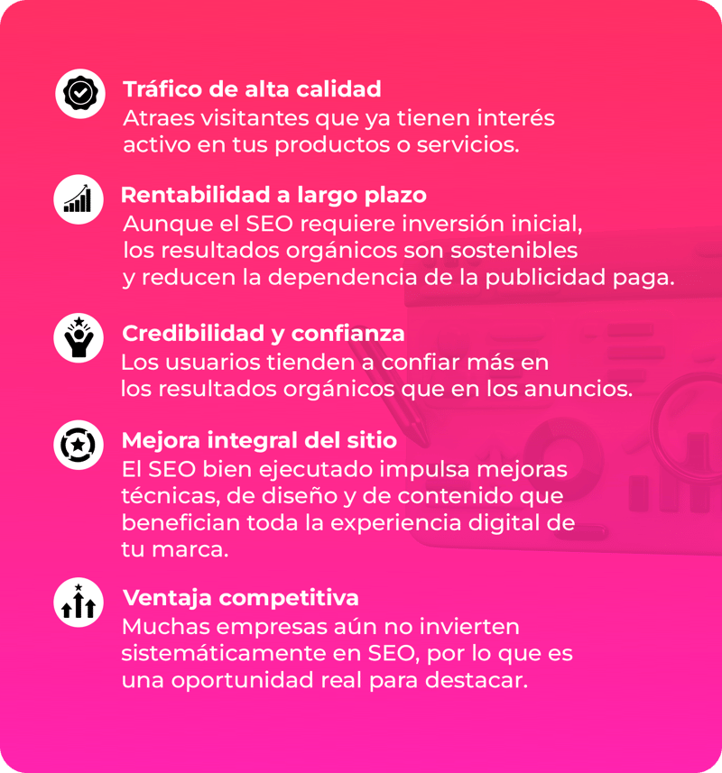 Beneficios principales del SEO para las empresas